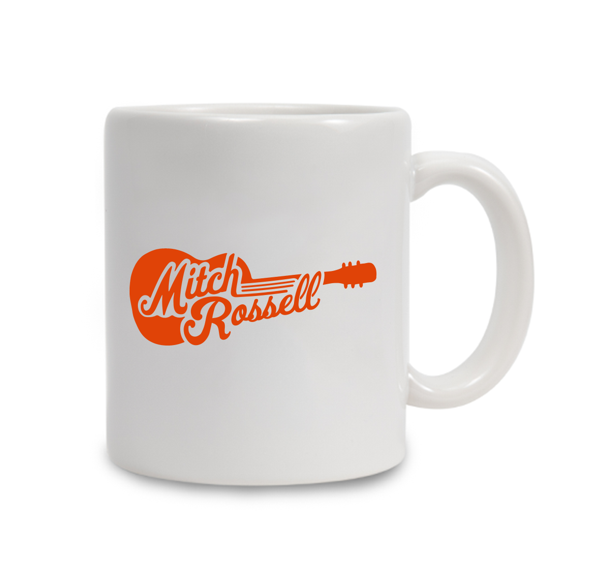 Mitch Rossell Classic Logo, 11oz White Mug